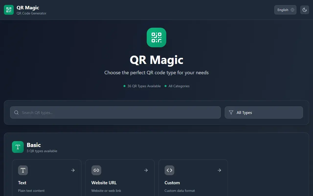 Magic QR screenshot